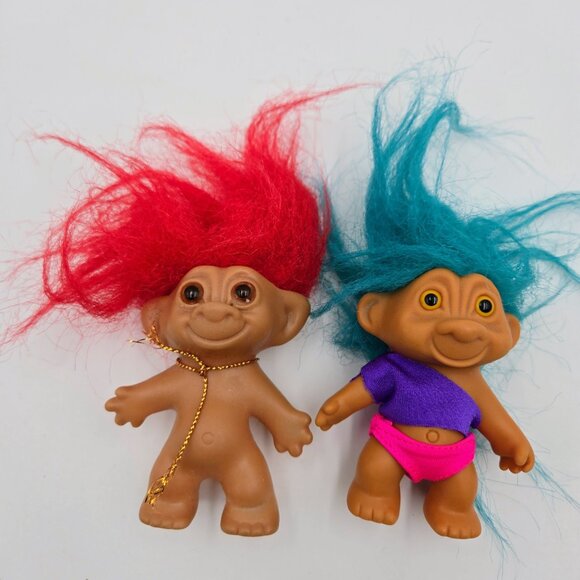 Vintage Troll Doll Lot Of 14 Forest Troll Dan 1986 Soma Dolls Read - Picture 16 of 16